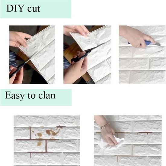 Renkli Duvarlar Çıkart & Yapıştır Kendinden Yapışkanlı 3D Fiyatı