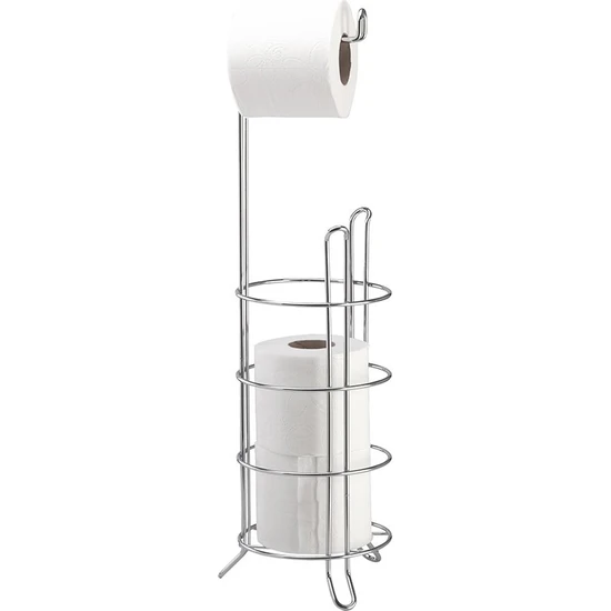 Banyo Tuvalet Kağıdı Askısı Yedekli Ayaklı