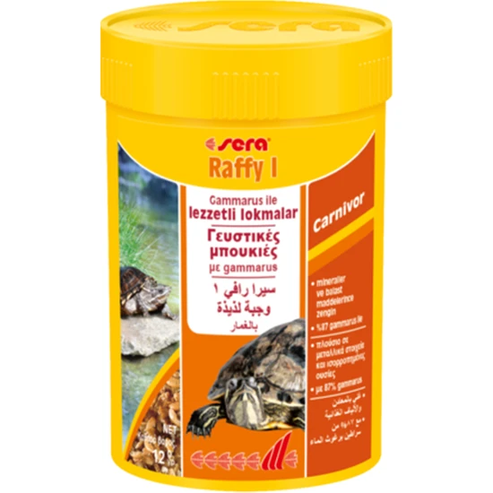 Sera Raffy I Gammarus Kaplumbağa Yemi 100 Ml / 12 Gr