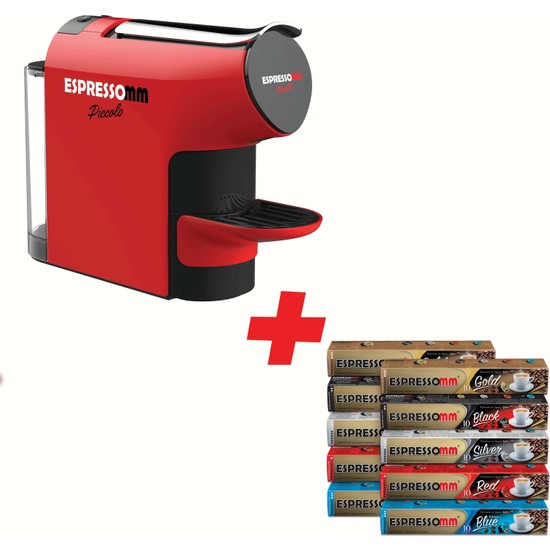 ESPRESSOMM Piccolo Kapsül Kahve Makinesi Kırmızı Nespresso Fiyatı
