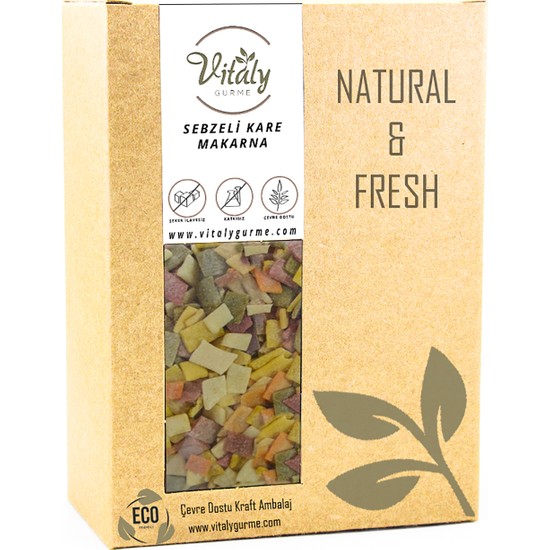 Vitaly Gurme Doğal Sebzeli Kare Makarna 300 gr Fiyatı
