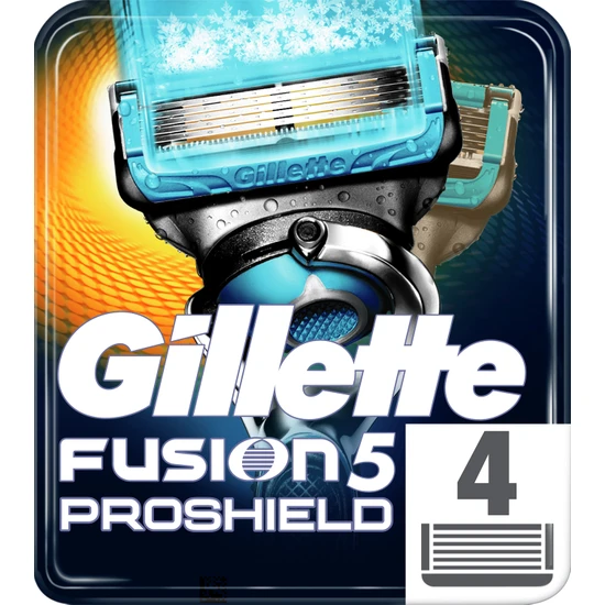Gillette Fusion Proshield* Chill Bıçak 4'lü