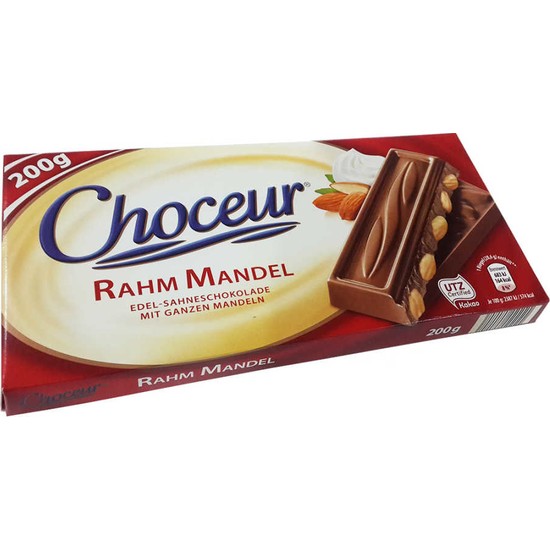 Choceur Rahm Mandel Tüm Bade mli Alman Çikolatası 200 gr