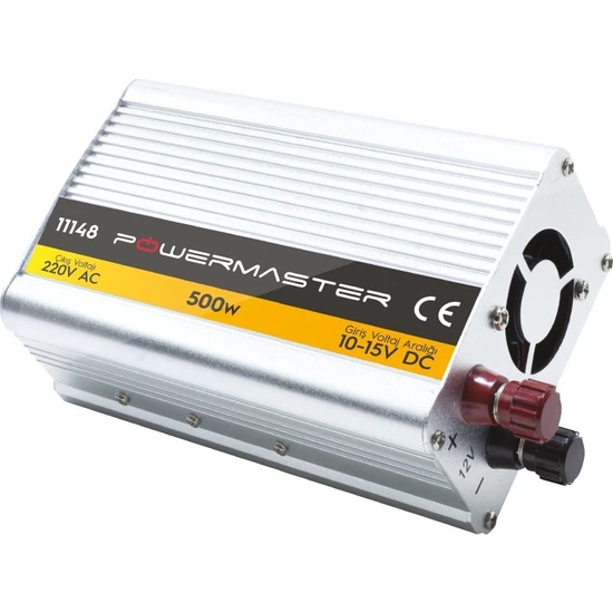 Powermaster 12 Volt 500 Watt Modified Sinus İnverter (10-15 V Arası -220 V AC)-11148