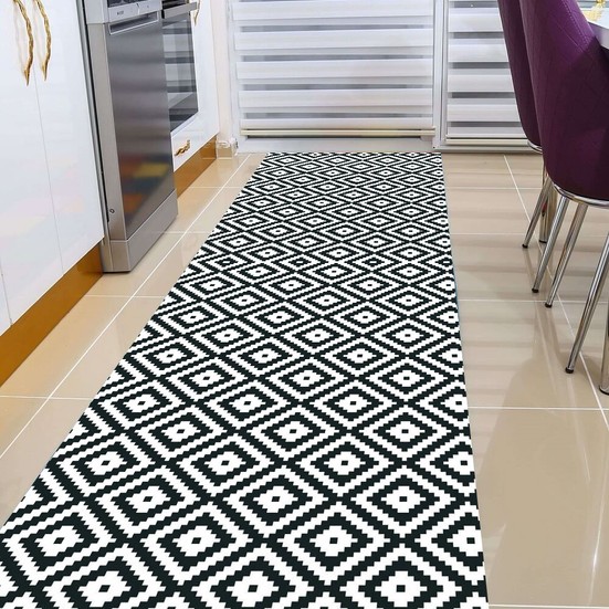 Ipek Butik Hali Kaymaz Taban Kesme Tarcin Yesil Sprial Jb536