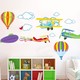 Color Casa Uçan Balon Erkek Kiz Çocuk Bebek Odasi Sti̇cker