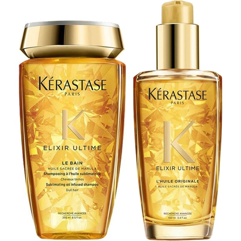 Kerastase Elixir Ultime Le Bain Mat Saçlar Için Parlaklık Şampuan 250ML+PARLAKLIK Yağı 100ML