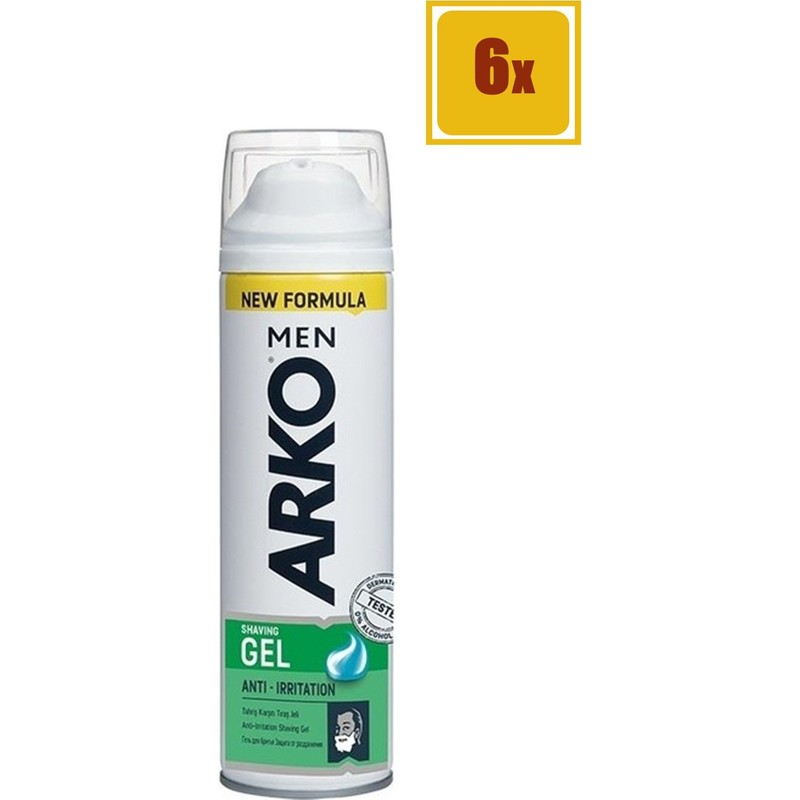 Arko Traş Jeli Tahriş Karşıtı 200 ml 6'lı Set