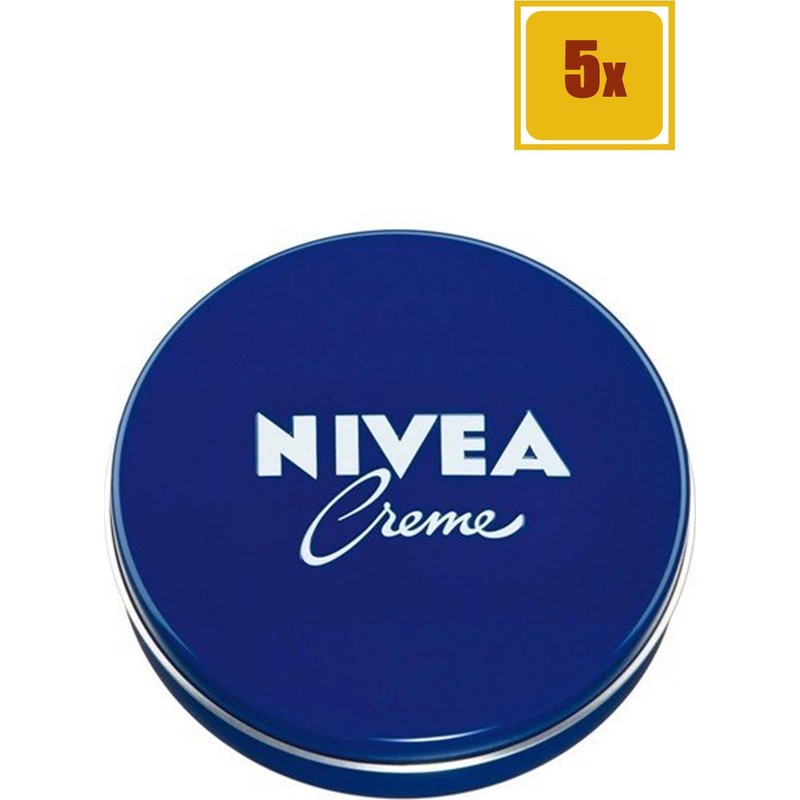 Nivea Klasik Teneke 75 ml Krem 5'li Set