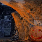 Pandoli Halloween Cadılar Bayramı Için Turuncu Renk Örümcek Ağı Seti 20 gr