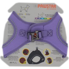 Pawstar Lila Air-Mesh Göğüs Tasması Kedi Köpek Göğüs Tasması Xl