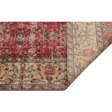 Sempati Halı Gerçek El Dokuma Eskitme Vintage Halı 150 x 265 cm 9420