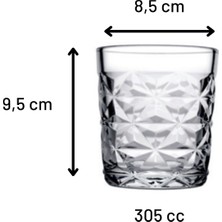 Paşabahçe 520542 Estrella Su Bardağı 305CC - 4 Adet