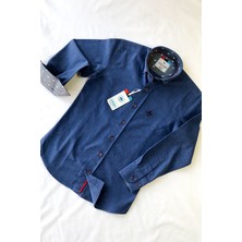 Louis Kids Düz Oduncu Logolu Uzun Kol Çocuk Gömleği