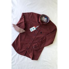 Louis Kids Düz Oduncu Logolu Uzun Kol Çocuk Gömleği