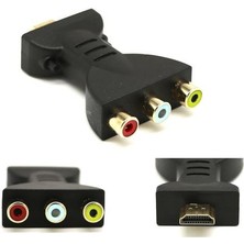 1 Adet / Grup Yüksek Kalite Altın Kaplama HDMI ile Uyumlu 3 Rgb Rca Video Ses Adaptörleri Av Bileşen Dönüştürücüler | HDMI Kabloları