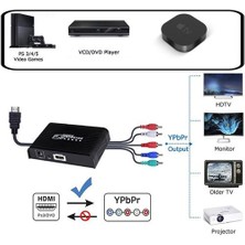 1080P Hd Bileşene Ypbpr Rgb Dönüştürücü Adaptörü Hdmı, Apple Tv Ps4 ve Daha Fazlası Için Ypbpr Çıkış Adaptörü Dönüştürücüyle Uyumlu | HDMI Kabloları