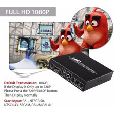 Scart HDMI HDMI Dönüştürücü Tam Hd 1080 P Dijital Yüksek Çözünürlüklü Video Konverter Ab / Abd Güç Fiş Adaptörü Hdtv Hd | HDMI Kabloları