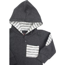 Emka Baby Kapüşonlu Ikili Alt Üst Bebek Eşofman Takım