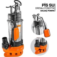 Schutzenger 450DF Bıçaklı Öğütücü Foseptik Dalgıç Pompa 1 Hp Kirli Su Dalgıç Pompa 450DF Bıçaklı