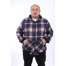 Moc Grande Büyük Beden Sweat Kanguru Cep Square 22208-INDIGO