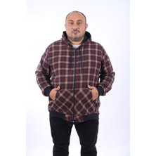 Moc Grande Büyük Beden Sweat Kanguru Cep Square 22208-MURDUM