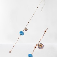 Söğütlü Silver Gümüş Göz ve Toplu Zincir Halhal