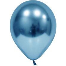 Benim Marifetlerim Mavi Parlak Krom Balon 12 Inch 10 Adet