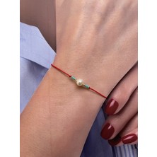 Rupen Kraft 14 Ayar Dorika Toplu Gerçek Incili Minimalist Altın  Bileklik