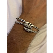 Rupen Kraft Gümüş Kaplama %100 Bakır Ayarlanabilri  Bileklik