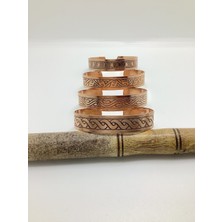 Rupen Kraft El Yapımı Işlemeli %100 Bakır Kadın & Erkek 4 Lü Kombin Bileklik