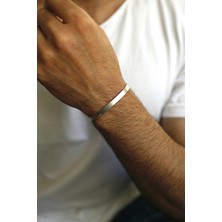 Rupen Kraft Kadın & Erkek Ayarlanabilir Antik Gümüş Kaplama Kelepce Bileklik
