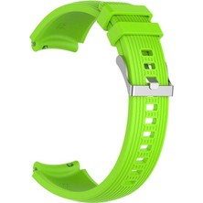 Kny Samsung Galaxy Watch 5 44 mm (20MM) Için Çizgili Silikon Kayış-Kordon