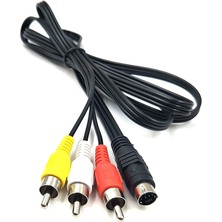 BK Teknoloji 1.5 Metre S-Video 7 Pin To 3 Rca Video Kablosu