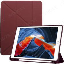 MobaxAksesuar Apple iPad 9. Nesil 10.2" Kılıf Kalem Bölmeli Trifolding Case A2602 A2603 A2604 A2605