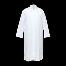 Berat Sade Cübbe - Imam Cübbesi - Namaz Kıyafeti - Beyaz Renk - 3 Numara