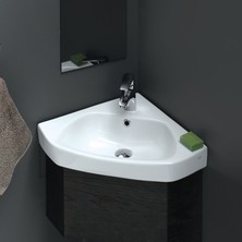 Turkuaz Cerastyle Arda Köşe Lavabo 46X46 cm