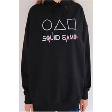 Daily Fashion Dailyfashion Squid Game Symbols  Siyah Kapşonlu