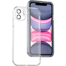 Caseart Apple iPhone 11 Kapak Kamera ve Mercek Korumalı  Şeffaf Silikon Kılıf