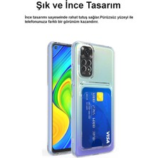 Kzy Xiaomi Redmi Note 11 Pro 5g Kapak Kamera Korumalı Kartlıklı Şeffaf Silikon Kılıf