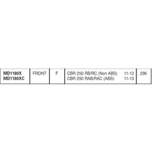 Ebc Hon. Cbr 250 11-13 Ebc Ön Disk