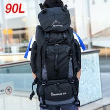 Xhang 90L Açık Su Geçirmez Seyahat Tırmanma Sırt Çantası Büyük Kapasiteli Kamp Yürüyüş Sırt Çantası Erkek Kadın Trekking Spor Daypack XA342Y  (Yurt Dışından)