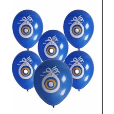 Rönesans Parti Nazar Boncuklu Mavi Maşallah Balon 30 Adet
