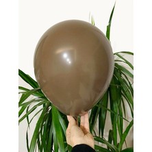 Rönesans Parti Çikolata Kahve Rengi Pastel Balon 30 Adet