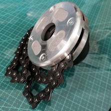 Evrensel Çim Biçme Makinesi Zincir Kafa Brushcutter Giyotin Bahçe Çalı Kesici Alet Yedek Parçaları