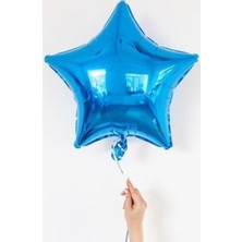 Rönesans Parti Mavi Yıldız Folyo Balon 45 cm - 1 Adet