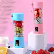 Three Beans Taşınabilir Boyutu USB Elektrikli Meyve Sıkacağı El Smoothie Maker Blender Karıştırma Şarj Edilebilir Mini Taşınabilir Suyu Bardak Su (Mor) (Yurt Dışından)