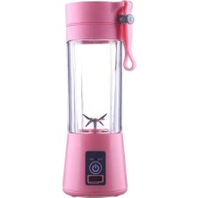 Three Beans USB Şarj Edilebilir Taşınabilir Mini Blender - Pembe (Yurt Dışından)