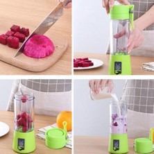 Three Beans USB Şarj Edilebilir Taşınabilir Mini Blender - Pembe (Yurt Dışından)