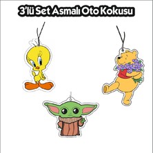 Jet Hızında 3lü Çizgi Film Karakteri Özel Tasarım Oto Kokusu